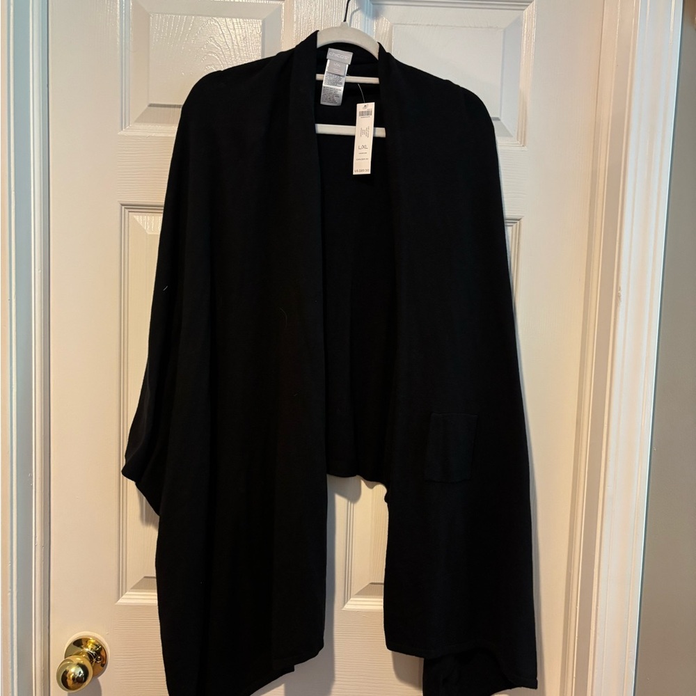 Chico's Classic Black Poncho